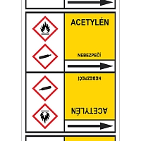 Značení potrubí, acetylén